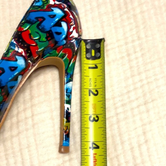 Shoe Republic LA Patent Graffiti Stilettos - Picture 8 of 15